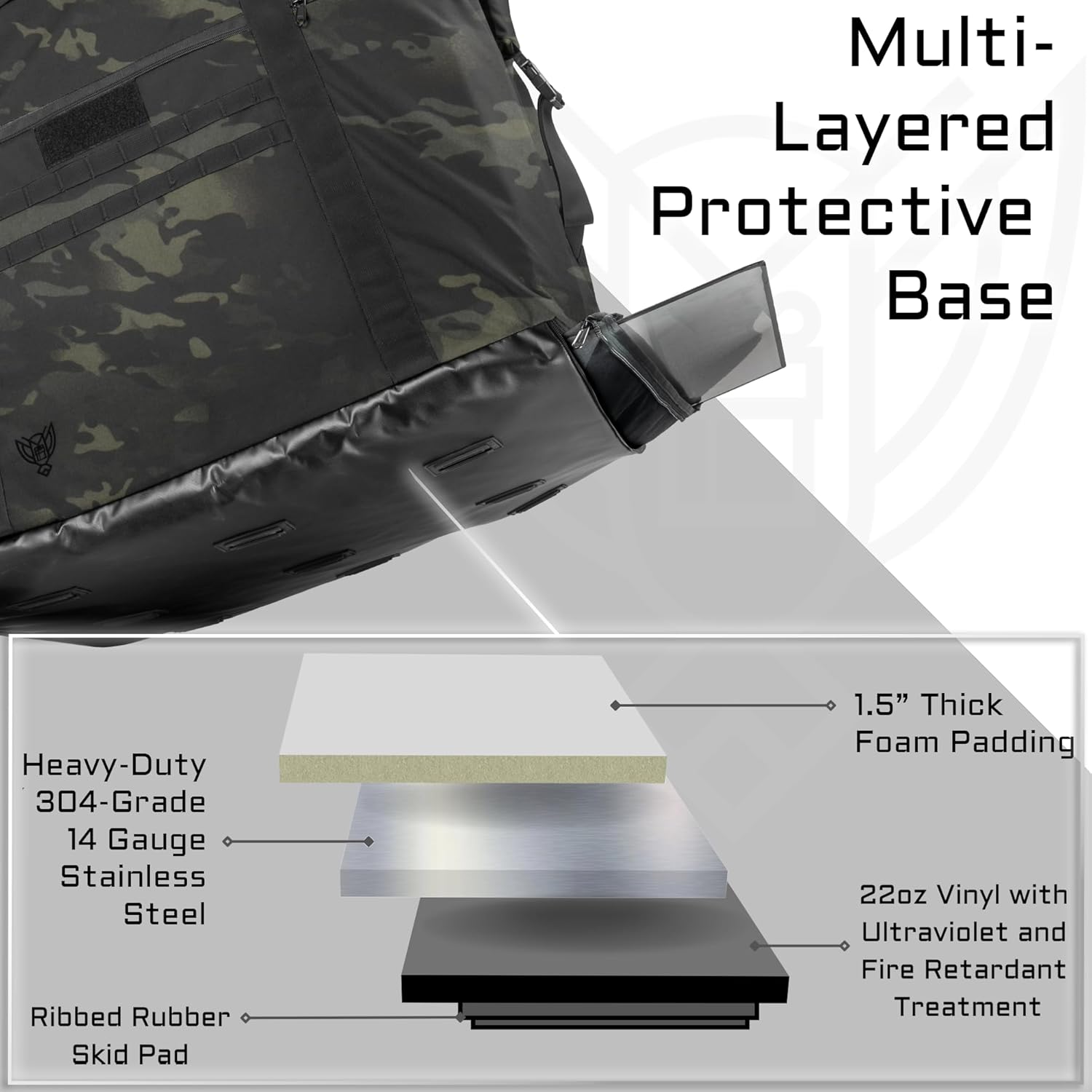 Xtreme Sight Line ~ G CUBƎ 450 + G SØLAR 180 Faraday Bag for Large Generators and Solar Panels ~ Protects Against EMP/CME/EMF/RF ~ Diamond Form Farday Lined Interior ~ Midnight Multicam