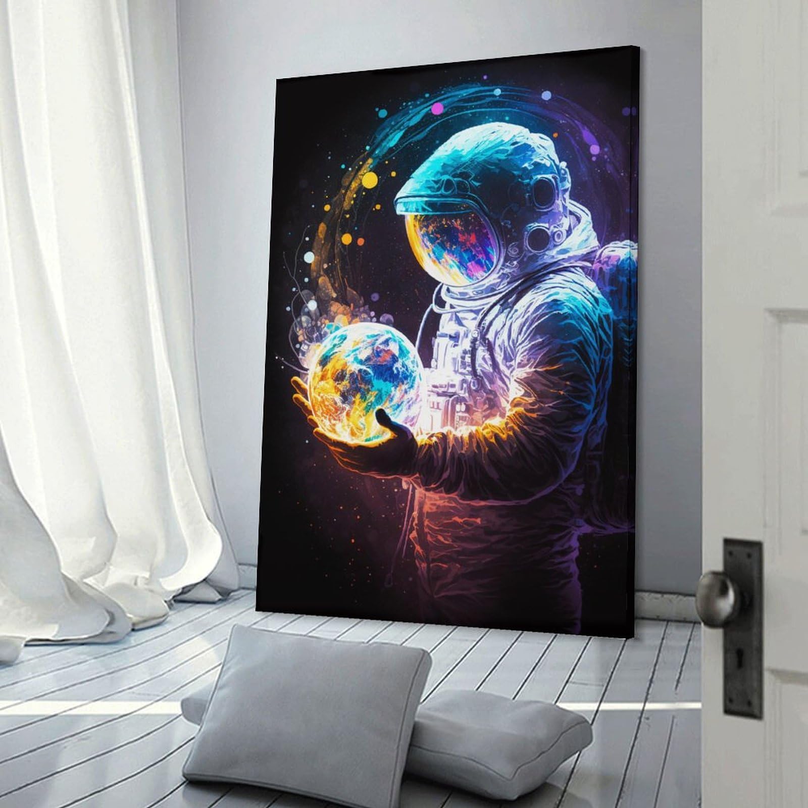 Amazon.co.jp: 絵画 3Dの宇宙飛行士インテリア 絵画 可愛くて面白い