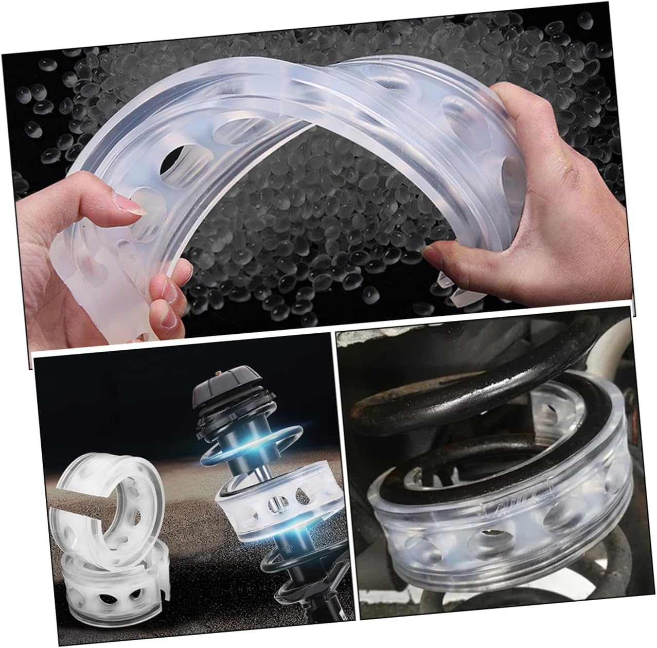 4pcs Car Bumper for Automotive Suspension Shock Absorbers for Vehicle Stability Easy Installation for Enhanced Driving Comfort and Ride Quality