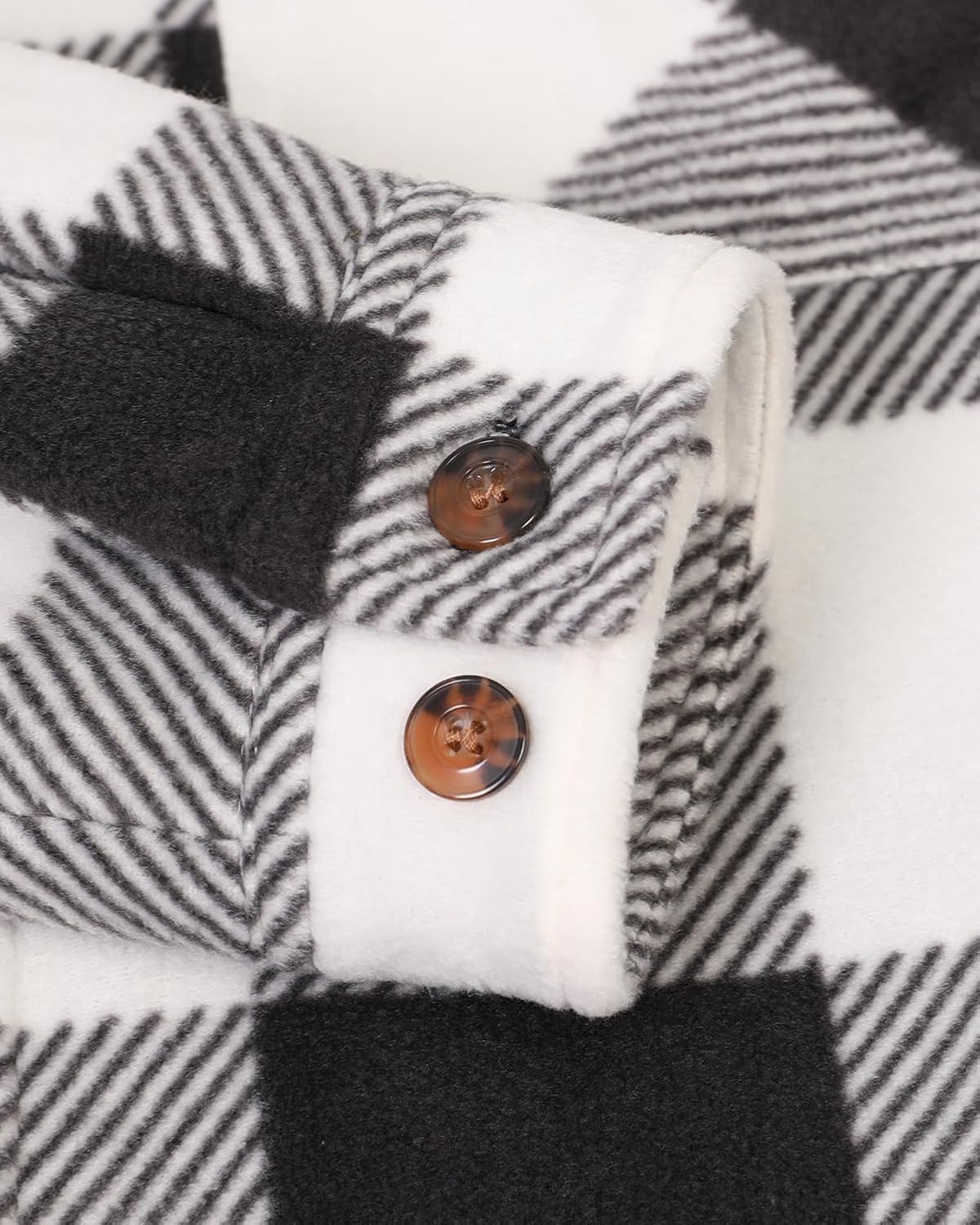 Lisskolo Men's Warm Sherpa Flannel Shirt Jacket Heavy Fleece Lined Plaid Button Up Jackets