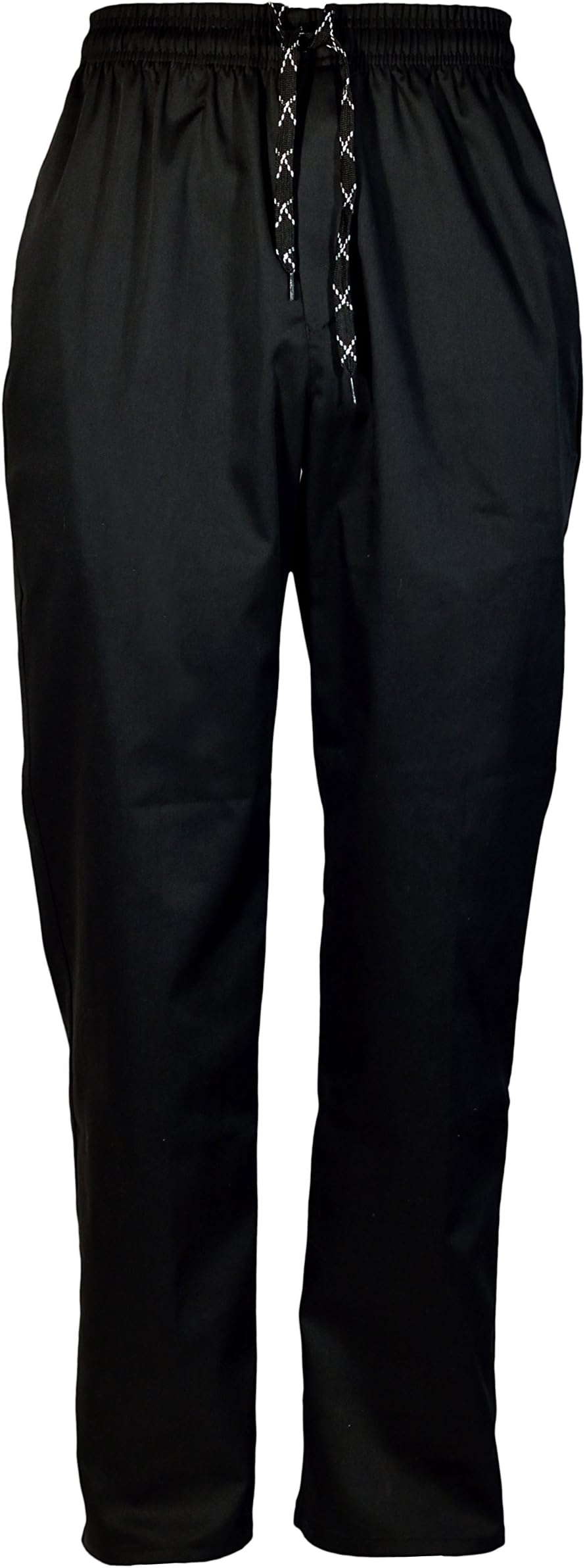 Black Classic Lightweight Chef Pants - Unisex-Adults, One Size