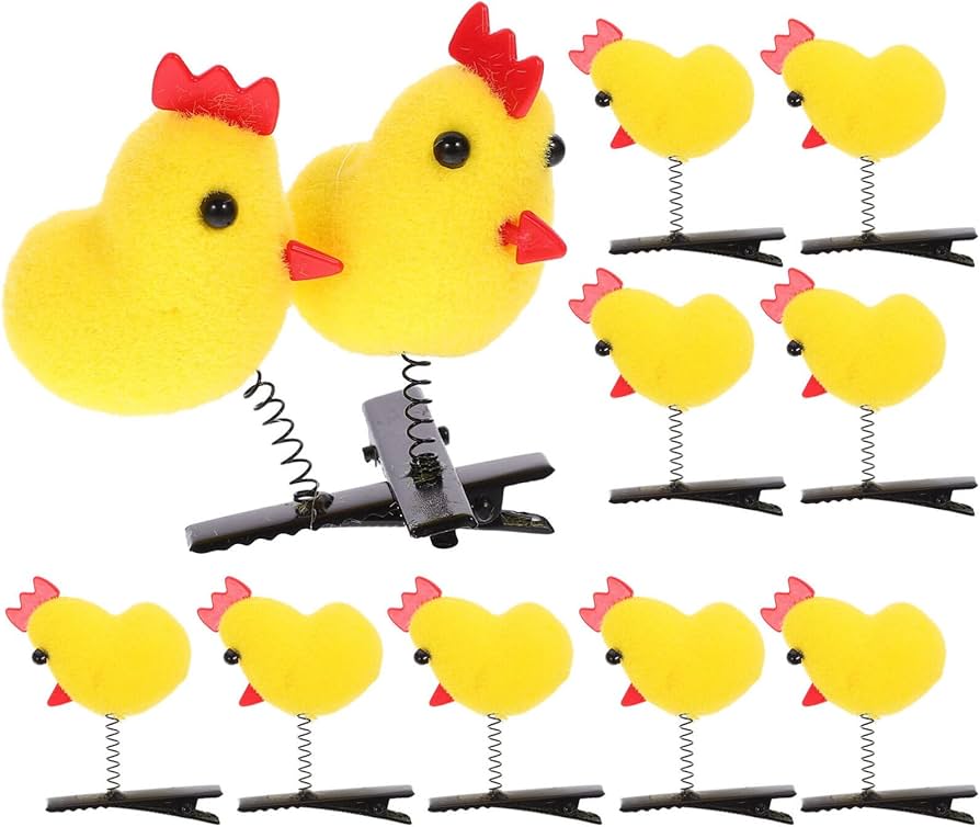 【saleにわとり&ひよこ】ベビーヘアクリップ　キッズヘアクリップ saleにわとり&ひよこ】ベビーヘアクリップキッズヘアクリップ