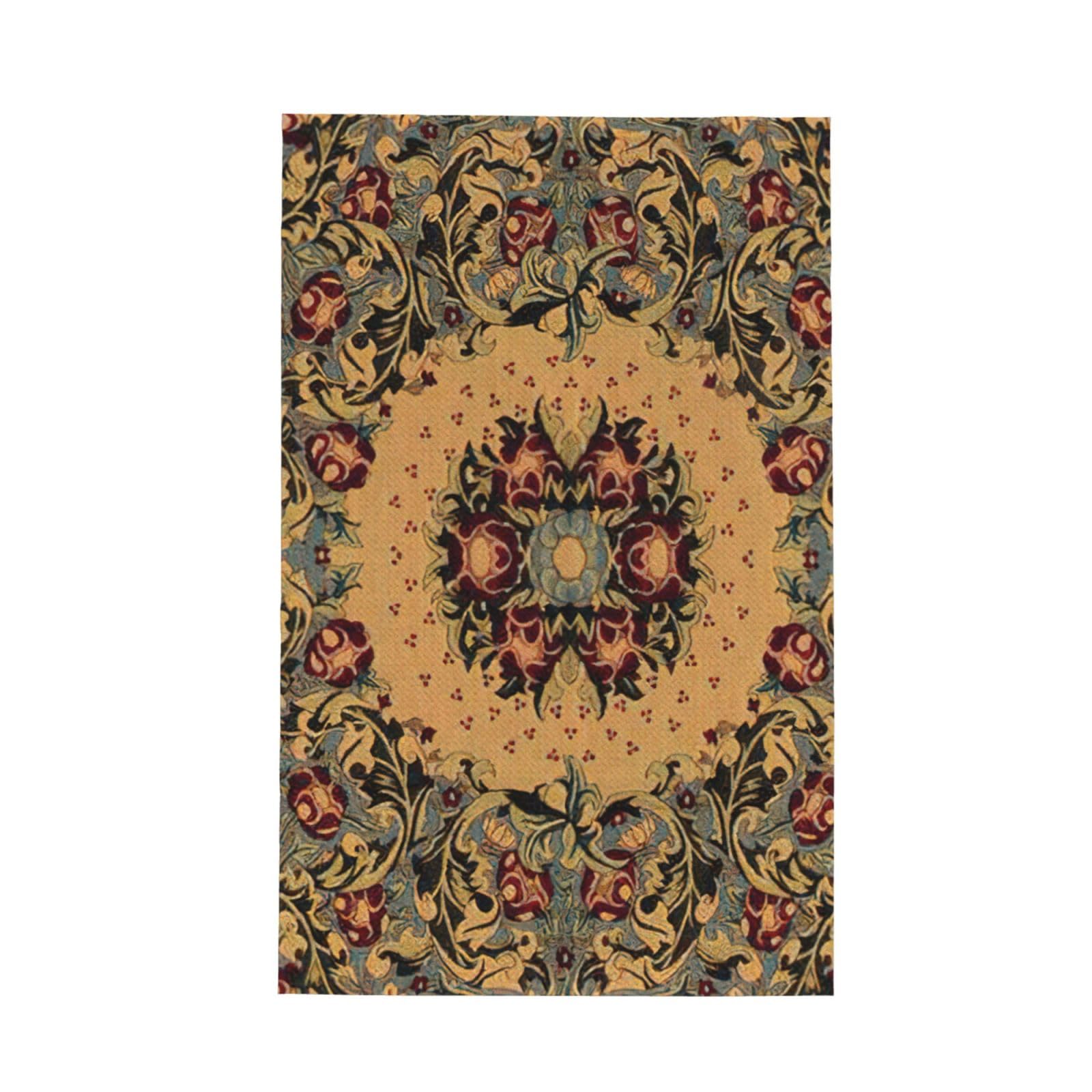XXahnbm Woven Pattern Print Waffle Kitchen Towel,Absorbent Hand Towel
