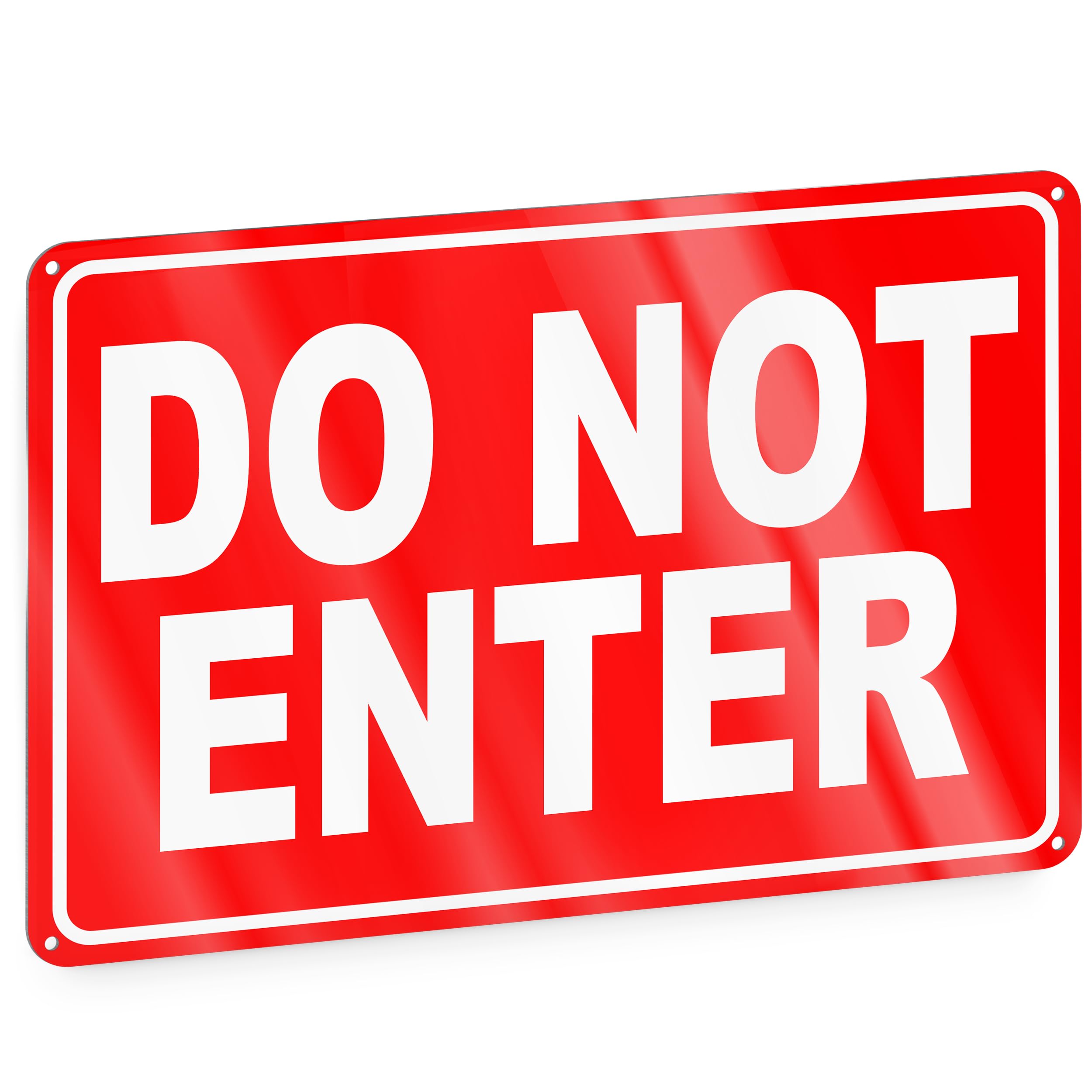 Do Not Enter Sign - 8x12 inches Aluminum Keep Out Sign - No Entry
