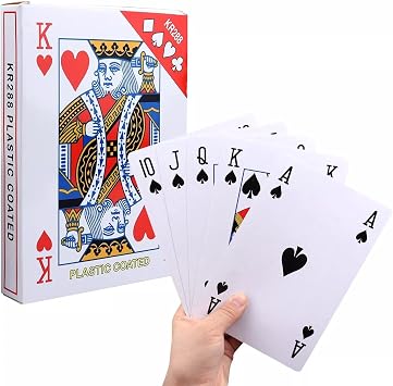 SPELT Very Large Playing Cards Giant Size Playing Card Deck 16.8 x 11.9 cm Party Gift 54 pack