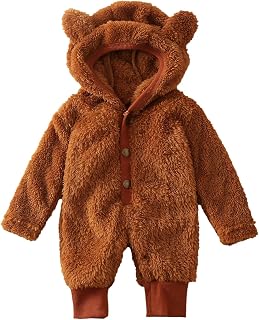 Newborn Baby Girl Fall Clothes Long Sleeve Crewneck Sweatshirt Romper Fleece Footed Romper Jumpsuit Outfits