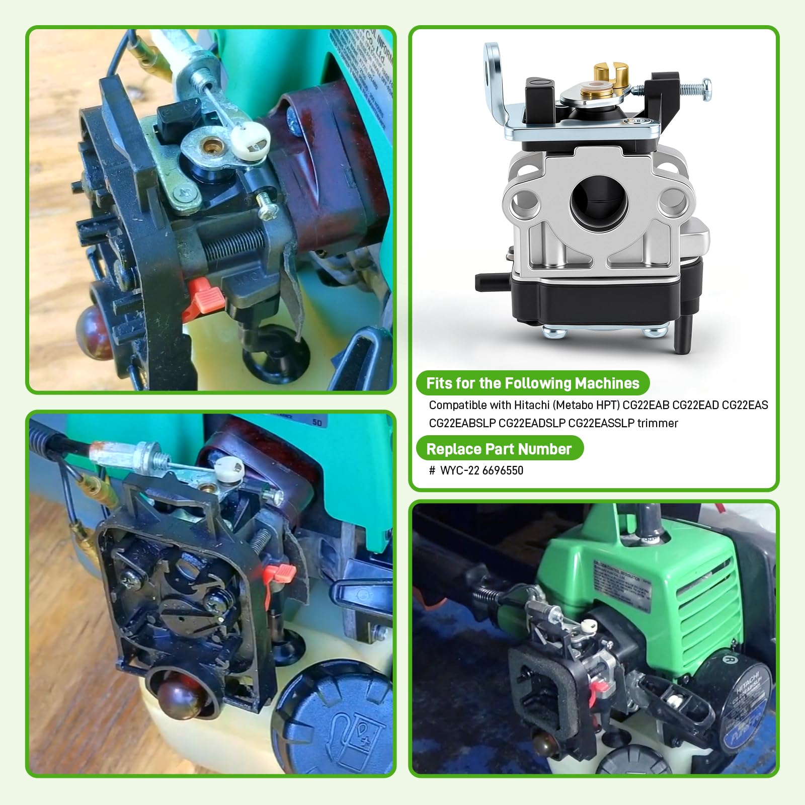 Carburatore E Bobina Di Accensione Per Decespugliatore Hitachi CG22EA, Modelli EADSLP, EASSLP, EABSLP, Nuovo