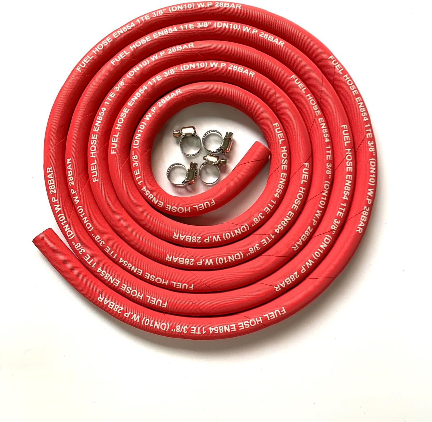 10FT Fuel Line Hose 4AN 6mm 1/4 Inch High Pressure Hose 2.8Mpa 400PSI for Fuel