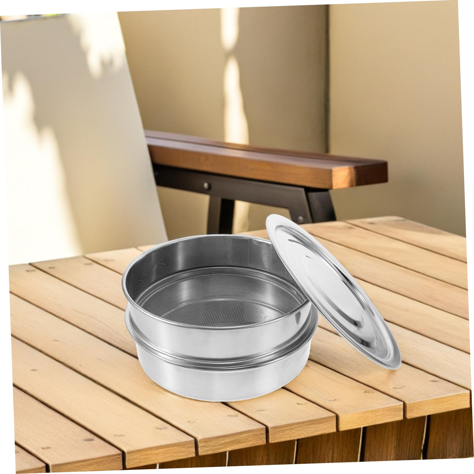 SUPVOX 1ensemble Kit De Germination Acier Empilable avec Couvercle Trays pour Pousses De Brocoli Haricots Et Blé pour Cuisine Et Restaurant