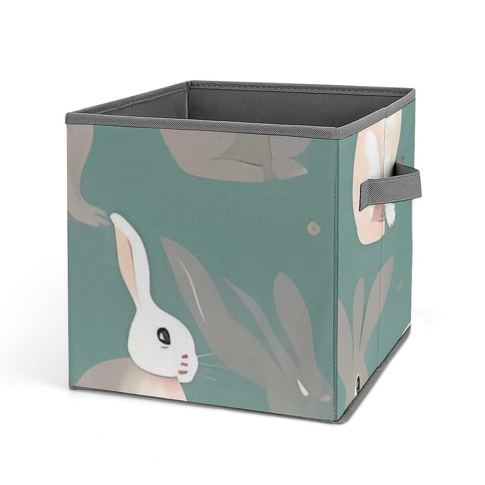 Sacs de rangement en tissu avec motif lapin pour trier linges et jouets