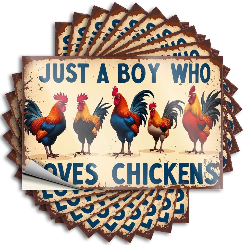 Coffee, Tattoo Funny Tumbler Quote Stickers, Core No Residue Decals for Luggage | Gamers Party Favor Custom Boy Loves Chickens(6X9CM)