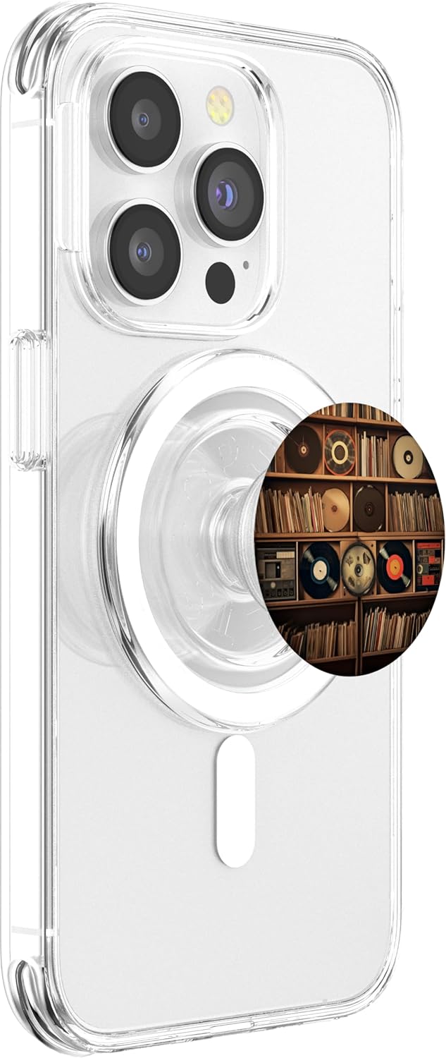Vinyl Record Player Vinyl Collector Retro Music Lover PopSockets PopGrip for MagSafe
