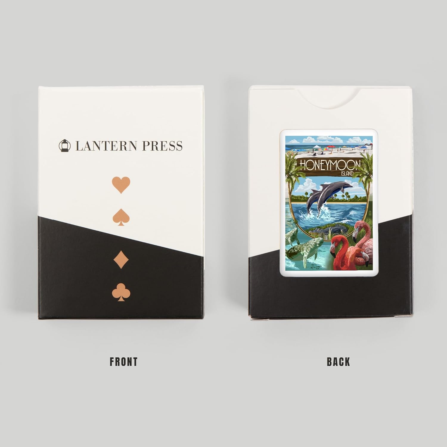 Lantern Press Honeymoon Island, Florida, Montage, 52 Playing Cards for Adults, Poker Size Card Deck