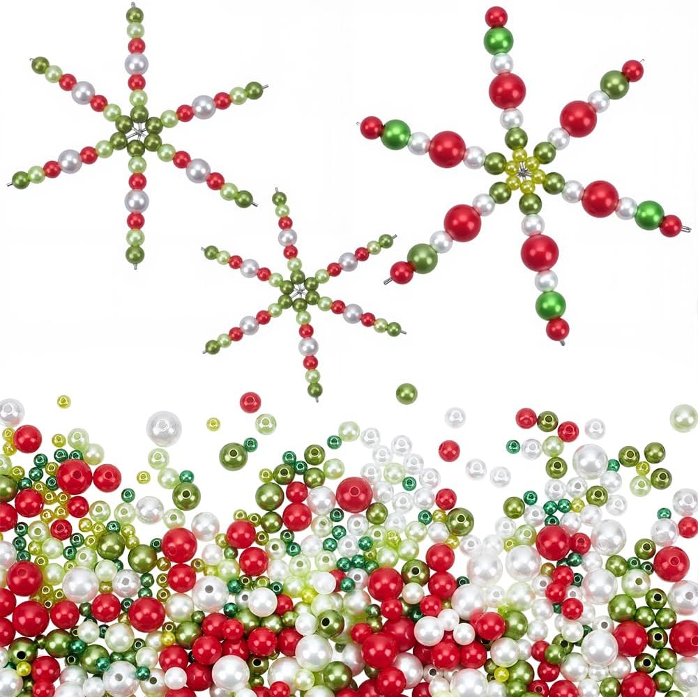 SUNNYCLUE 460Pcs Snowflake Wire Kit Snowflake Wire Forms Bulk Christmas