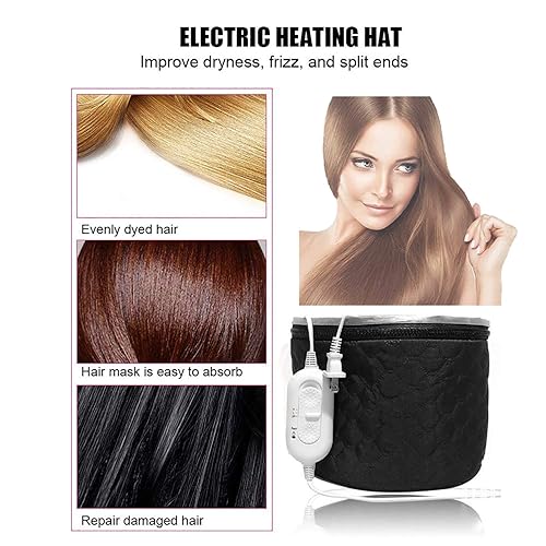 Miniatura 3 de XNX Gorro eléctrico de 110 V, sombrero para el cuidado del cabello, gorra de belleza para el cabello, balneario para el cabello, gorro térmico para