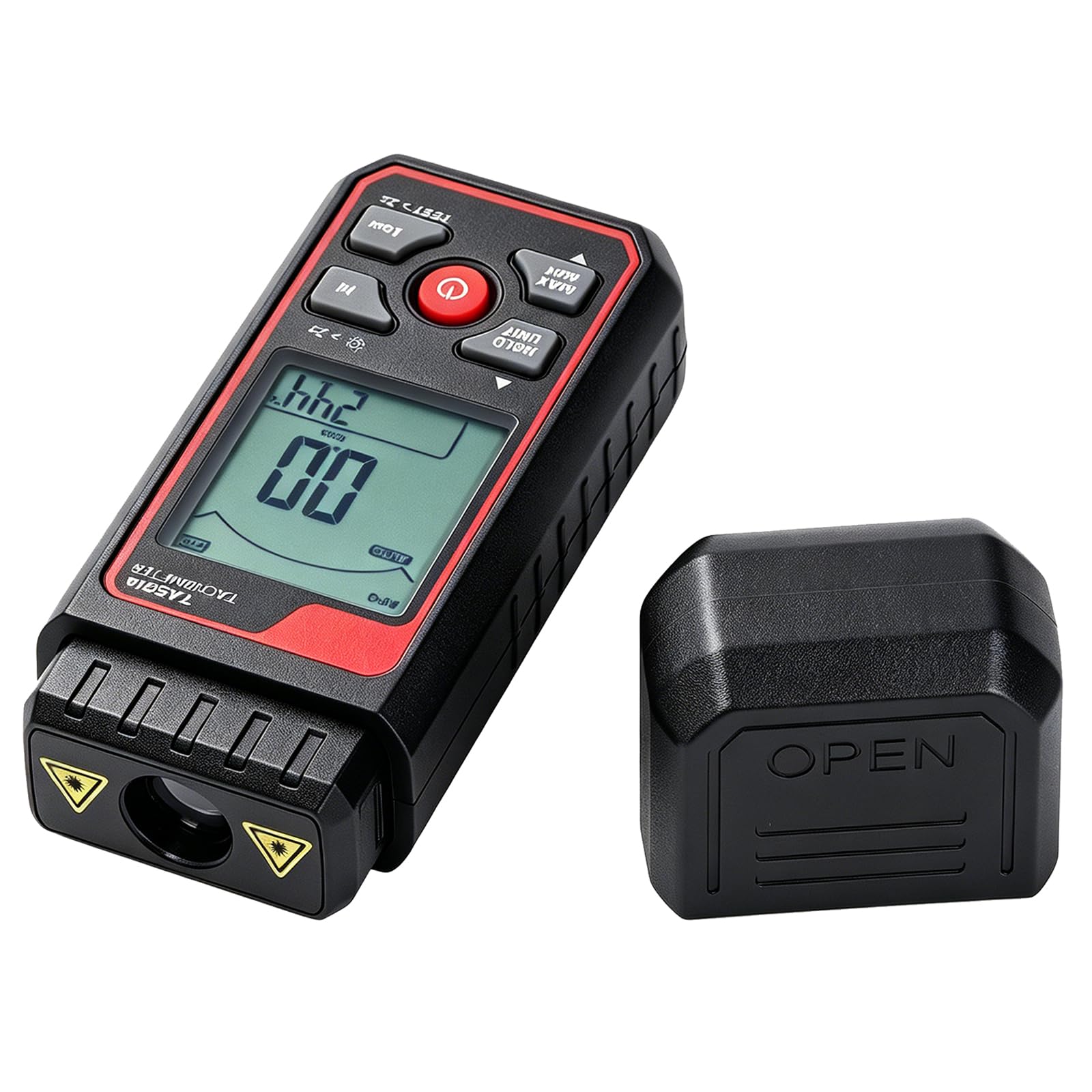 Tachimetro Digitale Senza Contatto, 2,5 a 999.999 RPM Misuratore Fotoelettrico Della Velocità di Rotazione, Precisione Dello 0,05%, Con Allarme, per Il Controllo Della Velocità di Motori E Ventole