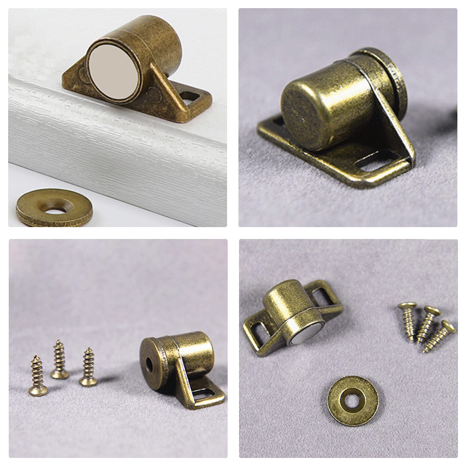 Calamita Per Mobili - Chiusura Magnetica Rotonda Marrone, Per Ante Armadio E Cucina - Foto 10