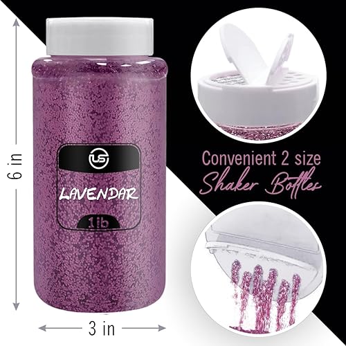 Miniatura 18 de Purpurina navideña para manualidades, 1 libra cada una (4 libras en total) con purpurina fina para manualidades, paquete de 4 confeti de Navidad