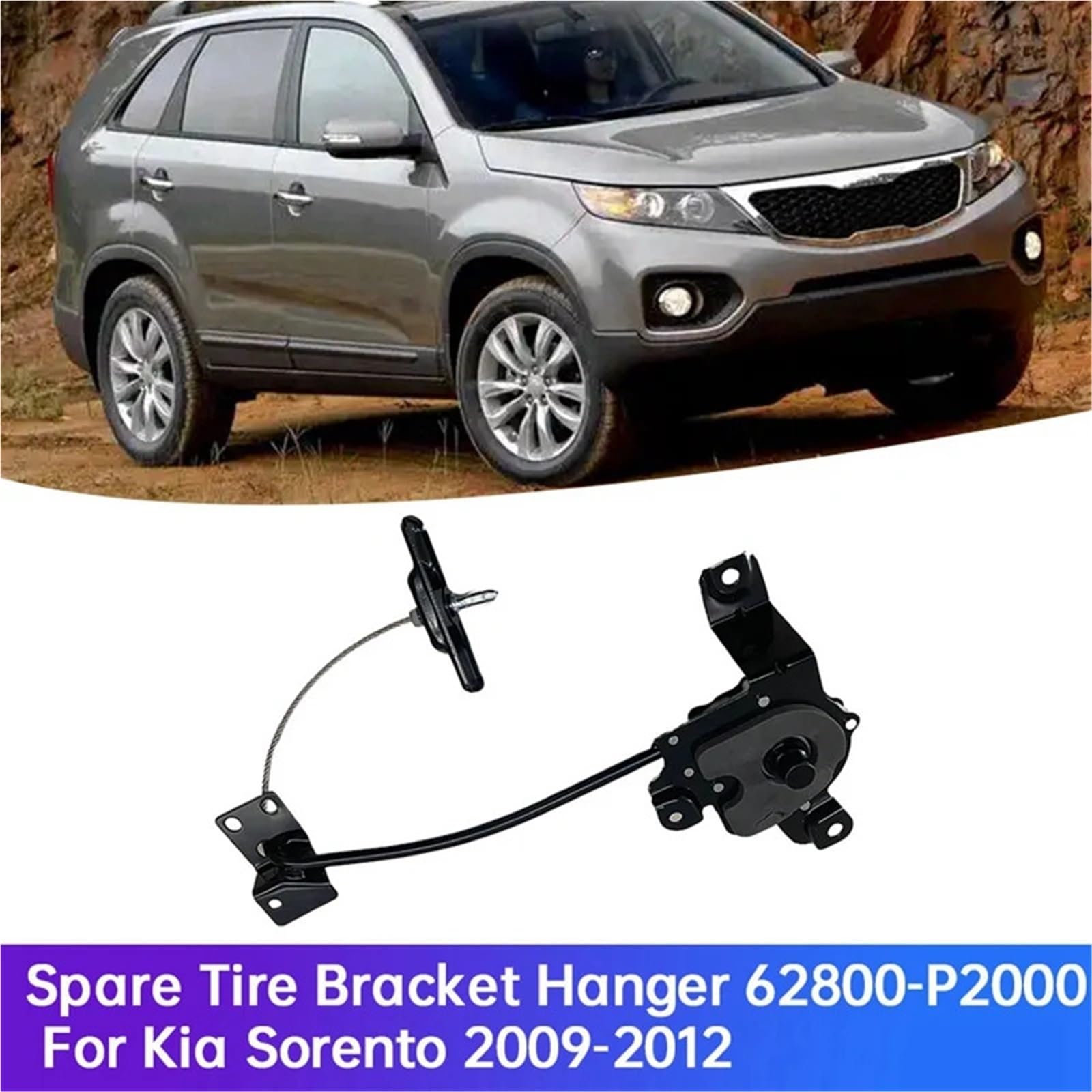 Wyciągarki Uchwyt na koło zapasowe, podnośnik, wciągarka, uchwyt na koło zapasowe, wieszak samochodowy 62800-2P000, pasuje do Kia Sorento Wyciągarka koła do opon
