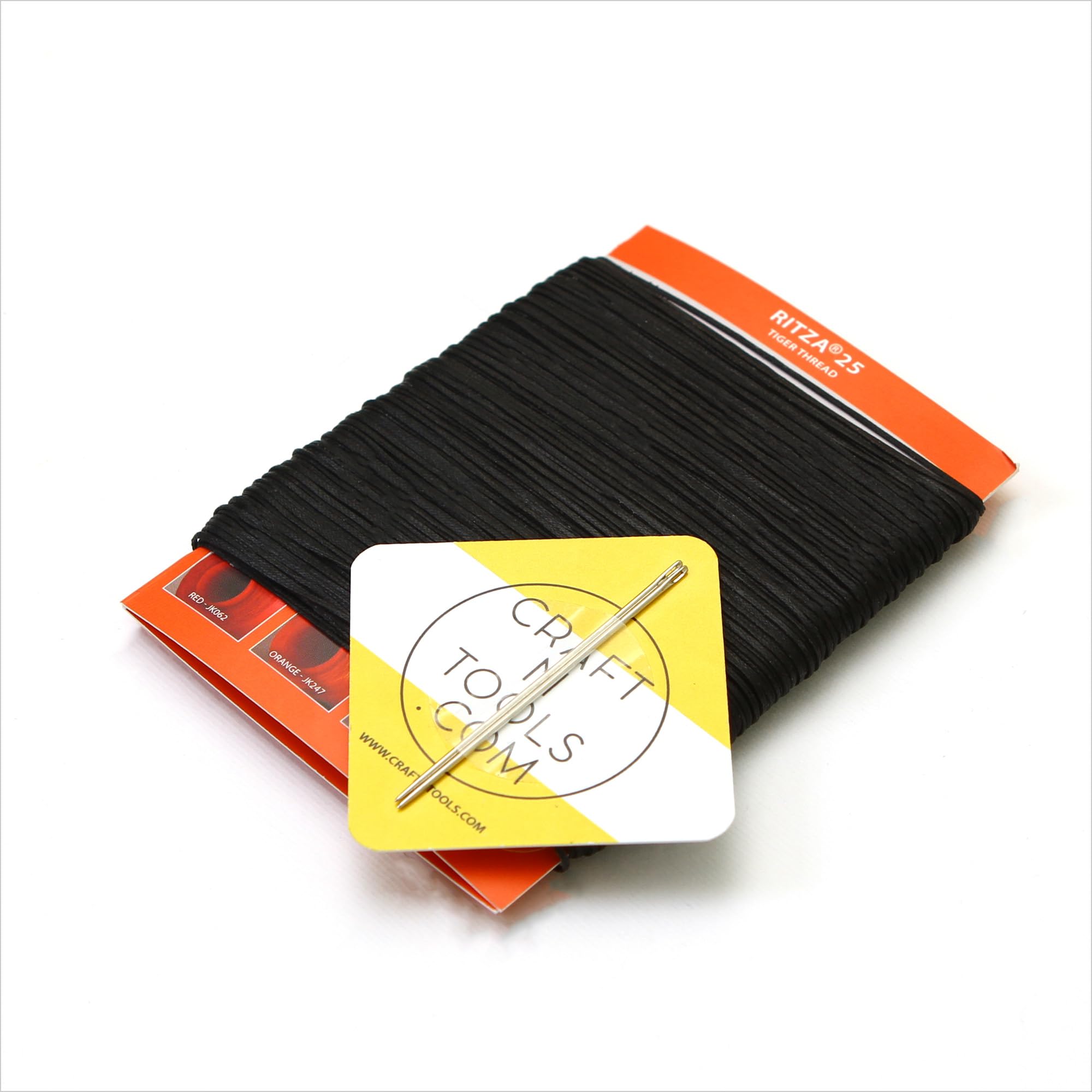 Ritza Tiger Black 1.0mm Waxed Polyester Sewing Thread for Leather Craft