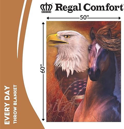 Miniatura 3 de Regal Comfort Thick Faux Fur Throw Blanket - Warm and Soft - 1-Ply - Medium Weight - Living Room and Bedroom Decor - Great for a Bed, Chair, Sofa,