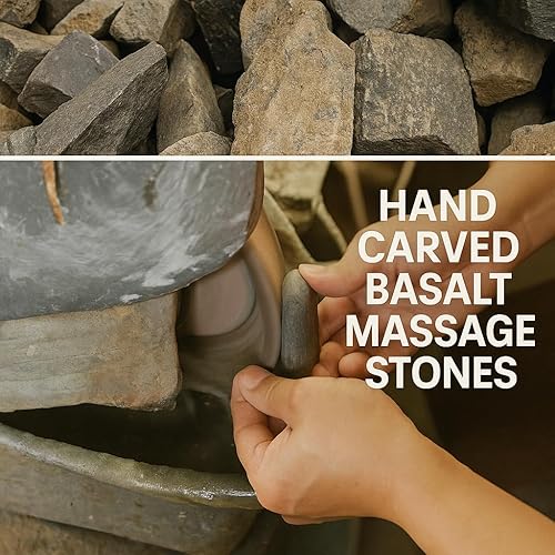 Miniatura 5 de Royal Massage Juego de piedras calientes de basalto XL de 4 piezas D
