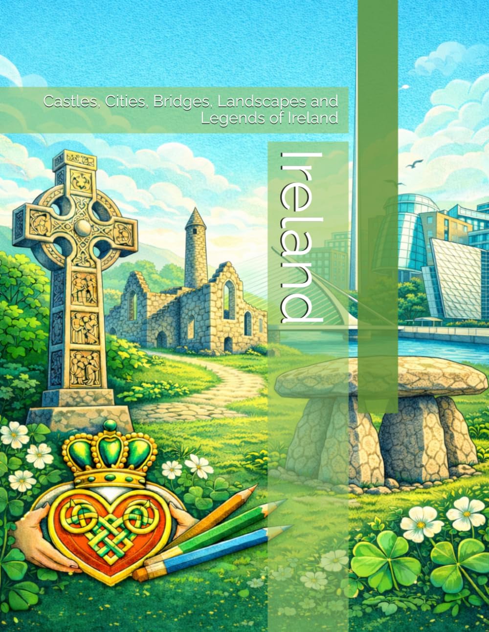 Ireland – A Colouring Journey: Castles, Cities, Bridges, Landscapes and Legends of Ireland