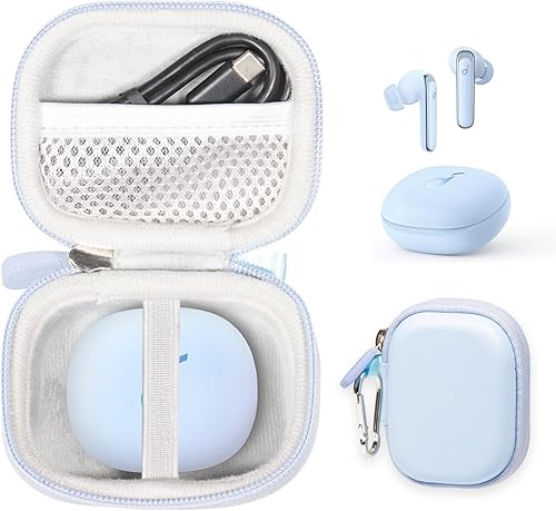 CaseSack Funda para auriculares Soundcore by Anker Life P3 con cancelación de ruido (azul cielo) disponible en Yaxa Guatemala