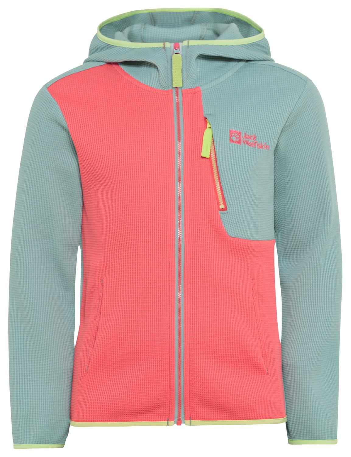 Jack Wolfskin Unisex Kinder Actamic Grid Midlayer K Fleece-Jacke