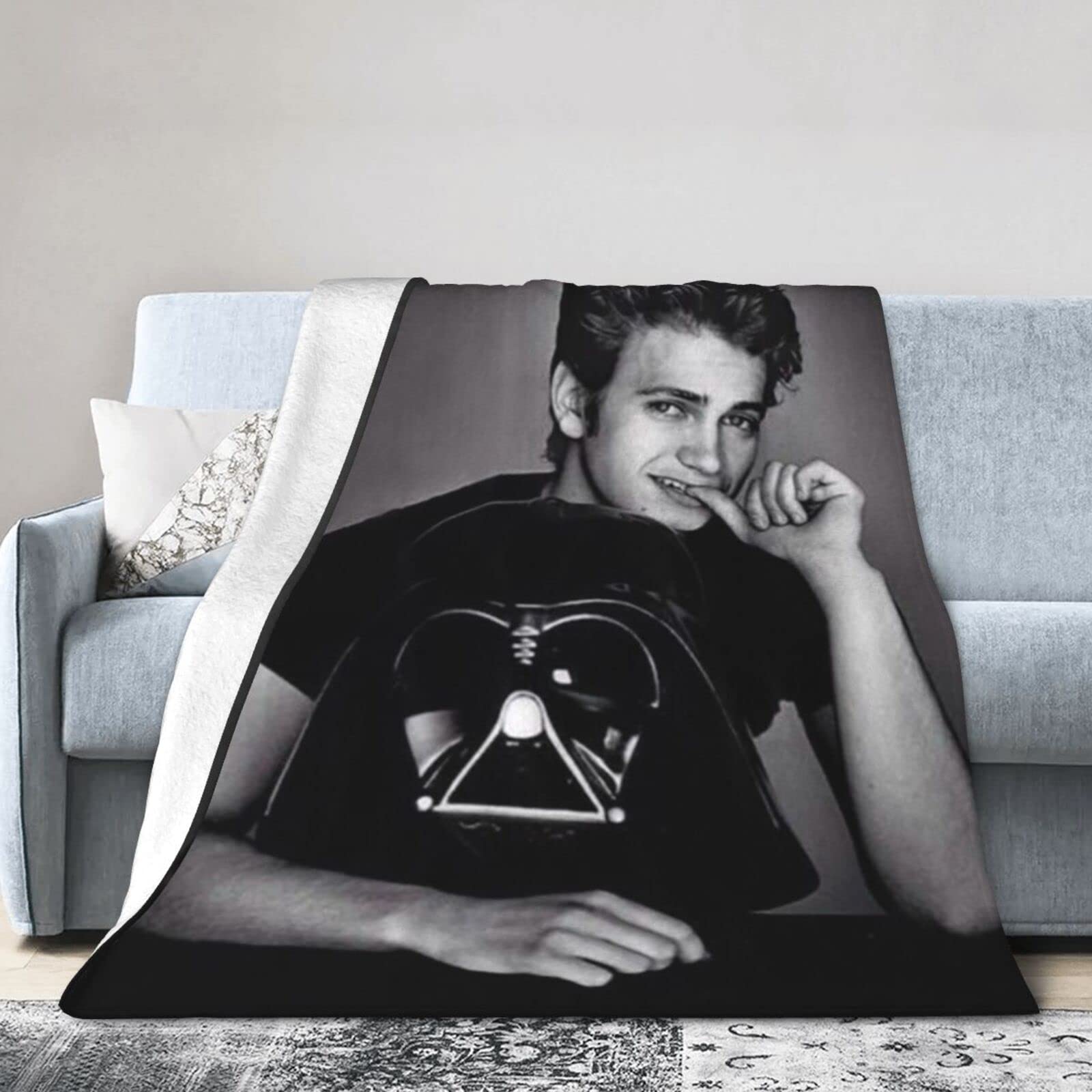 YINGD Hayden Actor Christensen Blanket, Ultra Soft Lightweight Flannel Fleece Throw Blankets Warm Air Conditioning Blanket For Couch Sof 125CM X 100CM
