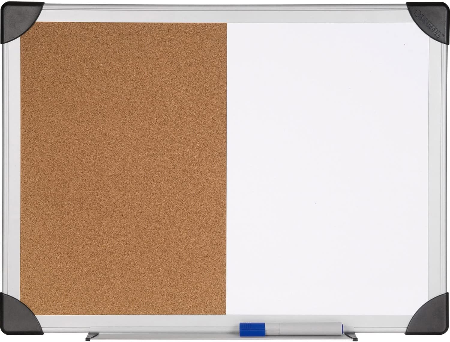 Lorell 19291 Combo Board, Dry-Erase/Cork, 24-Inch x36-Inch , Aluminum Frame