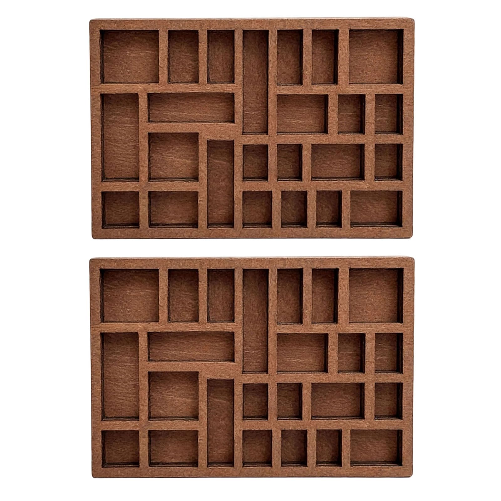 Msioytog Bucolic Wood Display Shelf Wooden Crystal Organizers Tray for Gemstones Jewelry and Collectibles with Sturdy Construction Wooden Mineral Display Tray