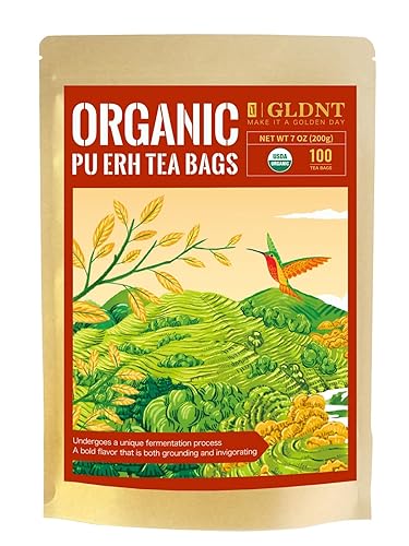 Miniatura 23 de Bolsas de té de raíz de diente de león orgánico GLDNT, té de raíz de diente de león orgánico crudo premium, sabor suave, sin cafeína, 100 unidades