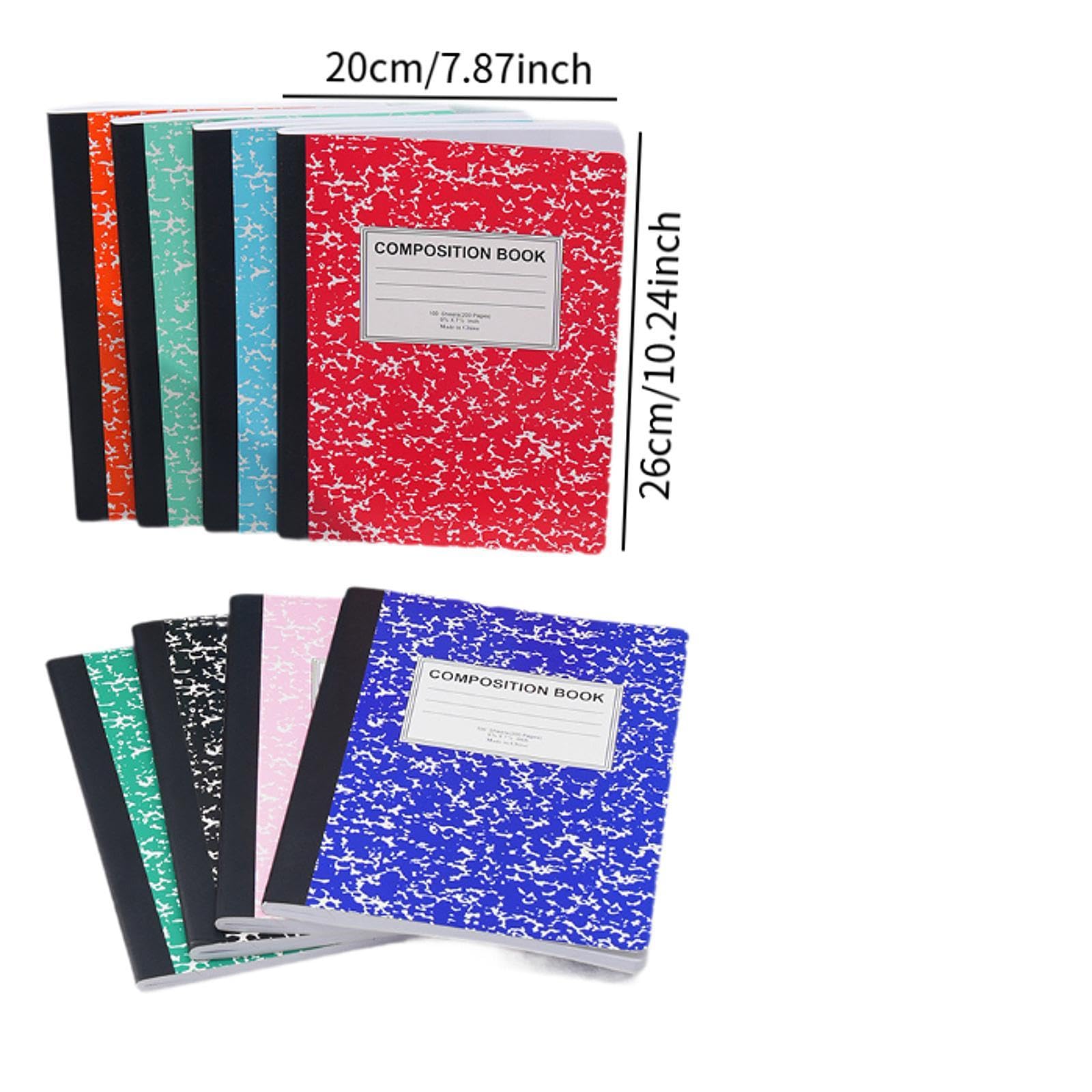 8 Piezas Cuaderno Libreta de Apuntes Diario Agenda Escolar Bloc de Notas con Tapa Blanda Flexible para Estudiantes Profesionales Y Escritores B, Multicolor