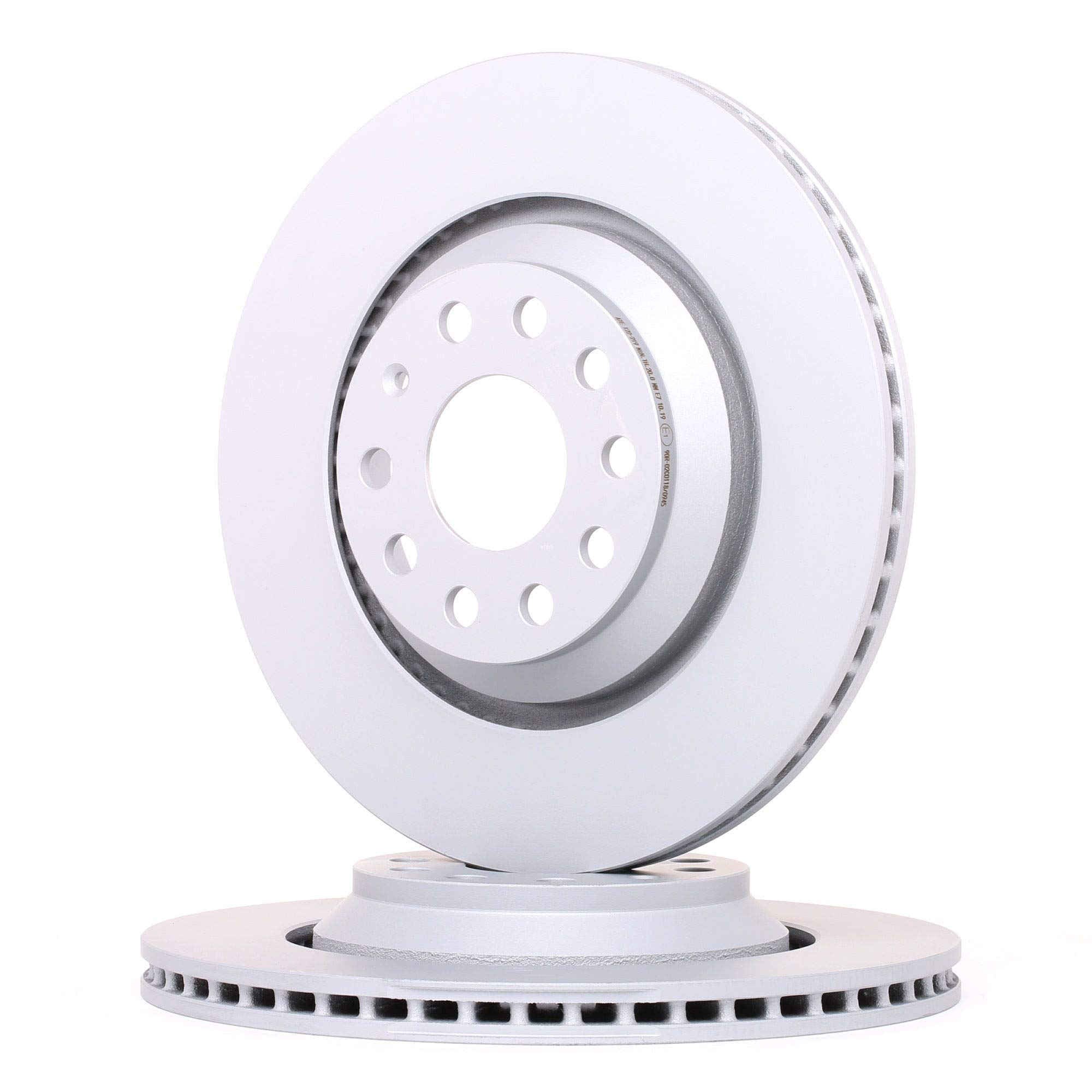 2x ATE Disco de freno Trasero Ø310,0mm Altura: 48,5mm Espesor: 22,0mm Corona de Agujeros - Ø: 112,0mm ventilado 24.0122-0219.1 Compatible con VW Golf 7 Hatchback 5G1, BQ1, BE1, BE2 Golf 6 5K1, SKODA