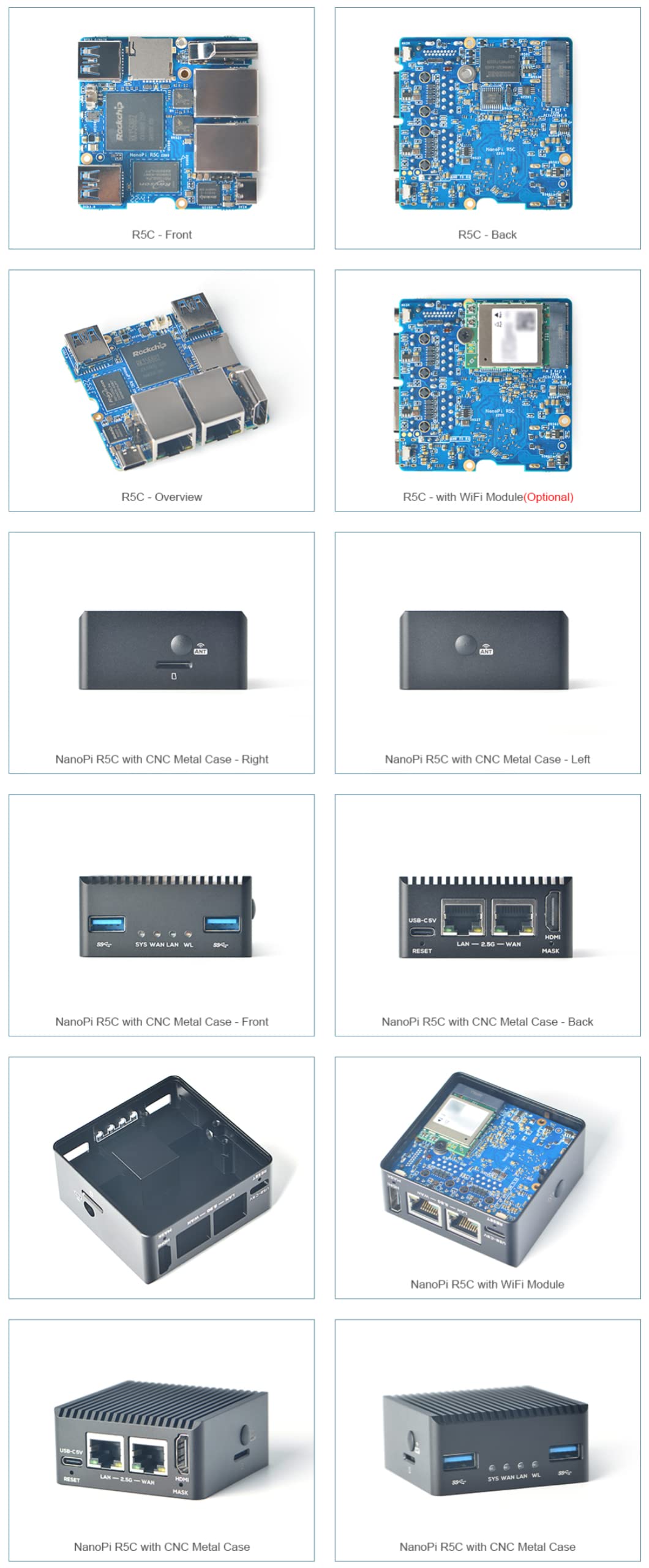 Amazon.com: youyeetoo NanoPi R5C Mini Router with Metal Case
