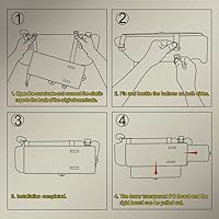 Vista 4 de Extensión de Visera Solar Polarizada para Automóvil con Lente de PC y Parasol Lateral, Visera Antirreflejo para Parabrisas - Universal para la Negro