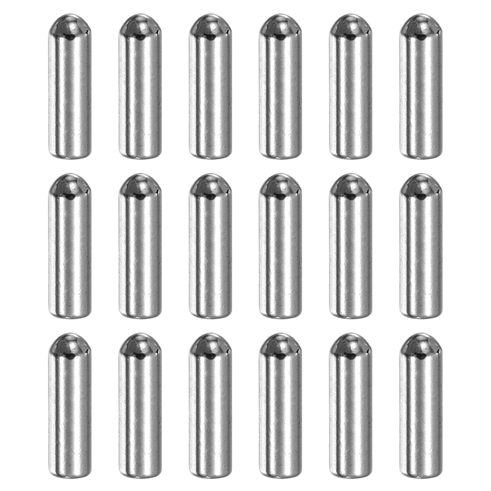 sourcing map 128Pcs 1.5 x 5mm Dowel Pin, 304 Stainless Steel Round Head Flat Chamfered End Dowel Pins, Shelf Support Pegs Fasten for Fastening Elements, Cabinet Furniture Installation