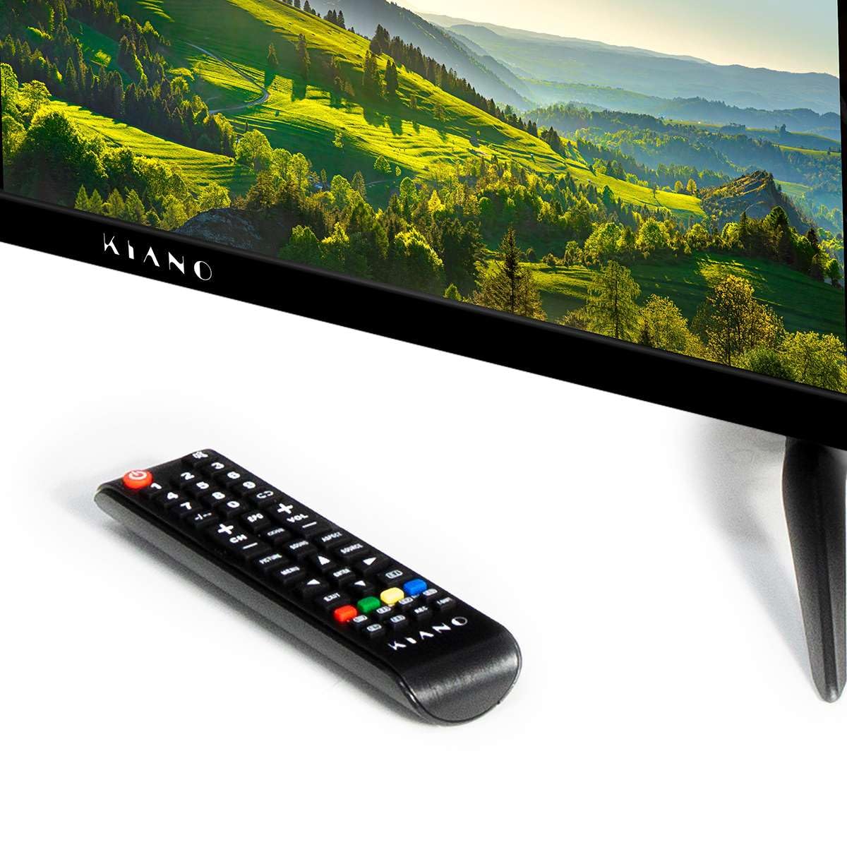 Kiano Slim TV Televisores 32" Pulgadas 80 cm |Triple Tuner DVB-T2 Ci Ci+ | LED HD TV Pantalla | 2 HDMI Entradas | Multimedia USB | Dolby Audio | PVR | Hotel Mode | Negro | Modelo 2022