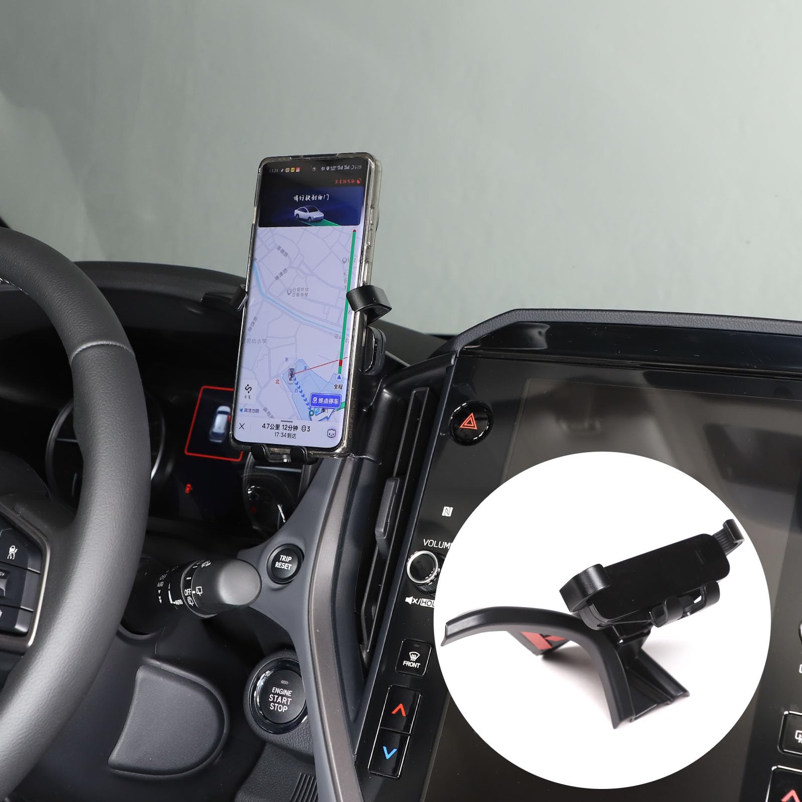 Car Phone Mount Compatible with Subaru Crosstrek/WRX 2022 2023 2024 Center Console Air Outlet Vent Cell Phone Holder Dash Clip Dash Panel Mobile Phone Bracket Stand for All Smart Phones Accessories