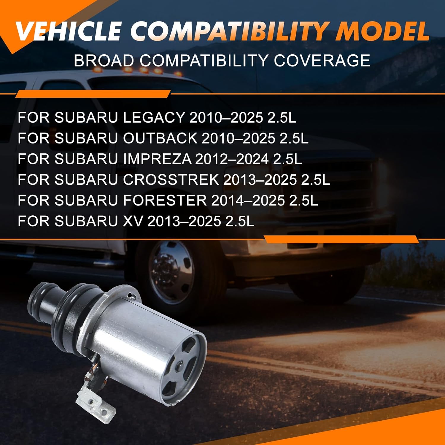TR580 TR690 Torque Converter Lock-Up TCC Solenoid 3.2-3.7 Ohm Fit For Subaru Legacy Outback Impreza 2010-2017 Lineartronic CVT TR580 TR690 Replace OE# 31825AA050 31825AA051 31825AA052
