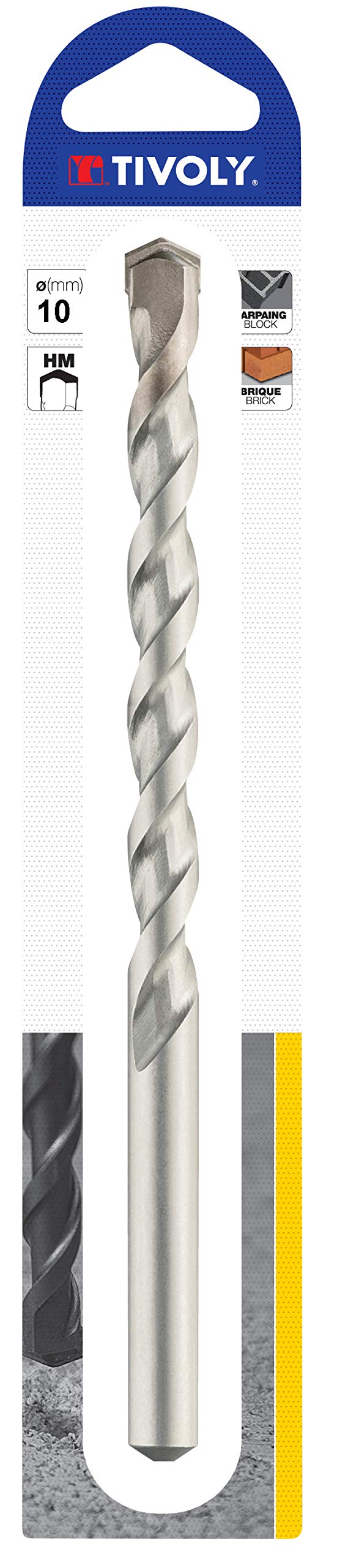 Tivoly 10900721000 Pro Concrete Drill Bit Diameter 10.0 x 200 mm