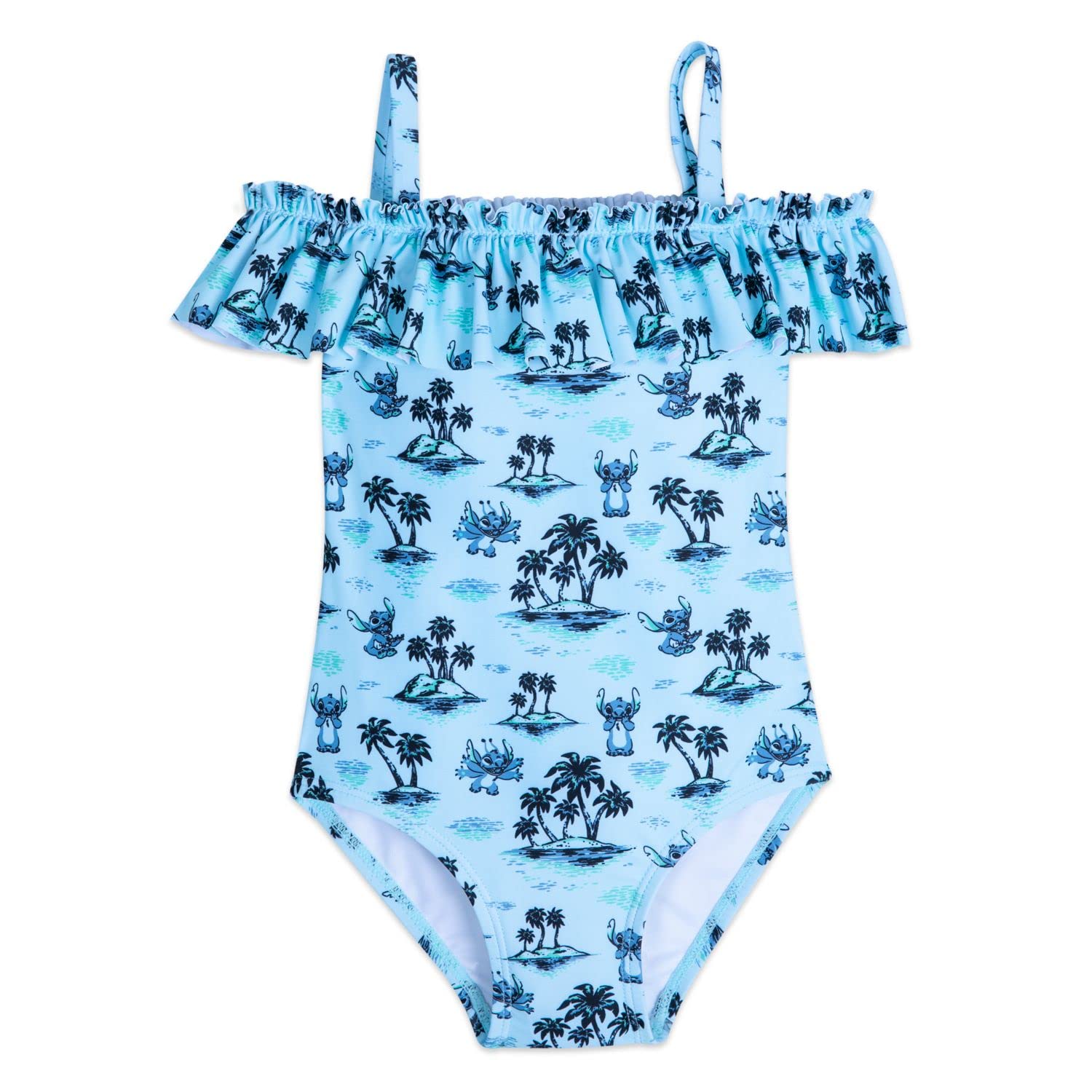 Disney Stitch Swimsuit for Girls 5/6 Multicolored