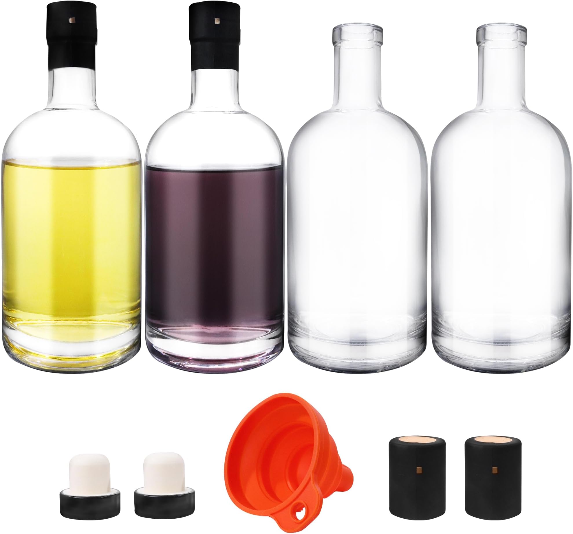 Tarros De Vidrio Facetados Con Tapas Doradas - Pack De 6, 236 Ml, Ideales Para Conservas Y Decoración