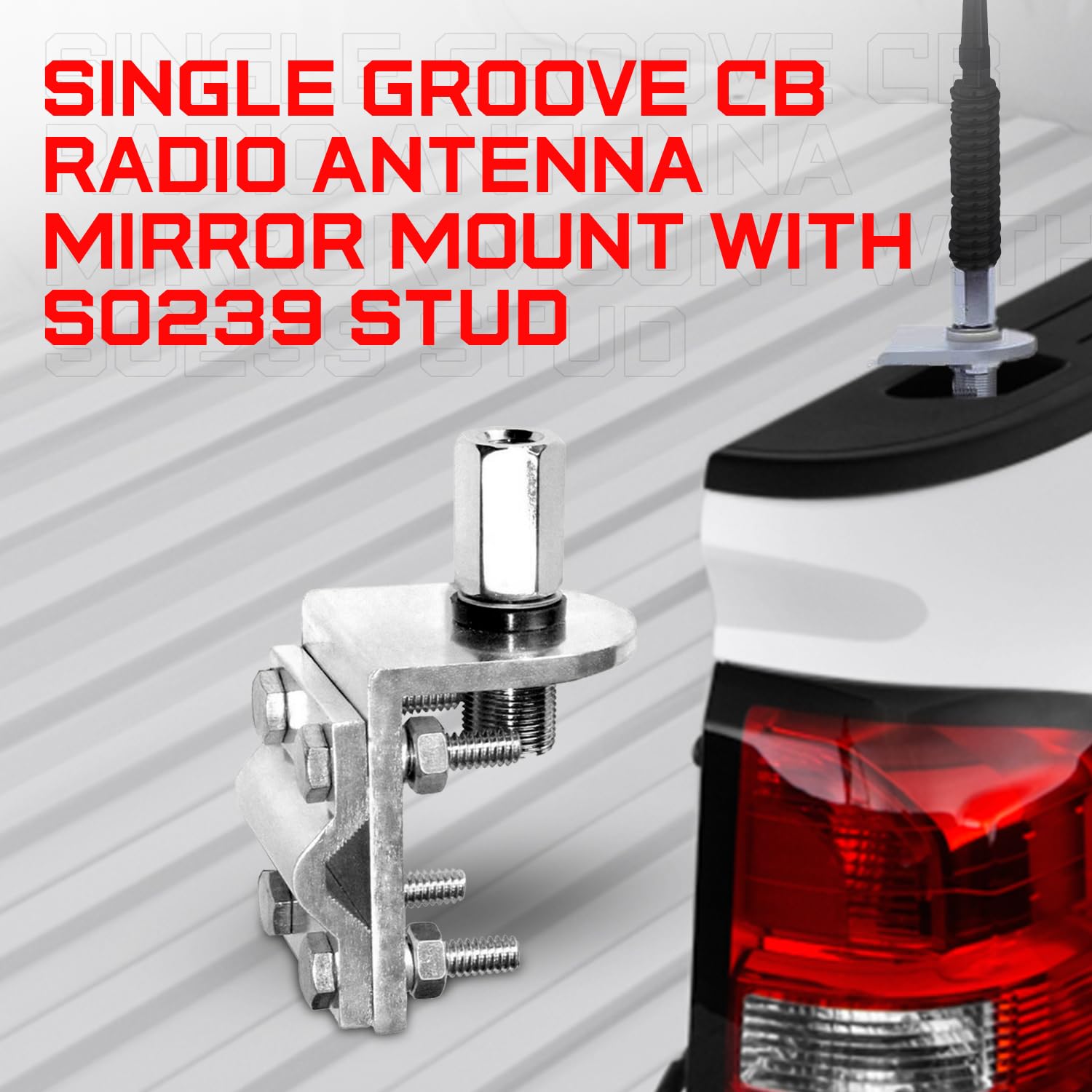 Radio Antenna Cb Antenna CB Mirror Mount With SO239 Stud - Single ...