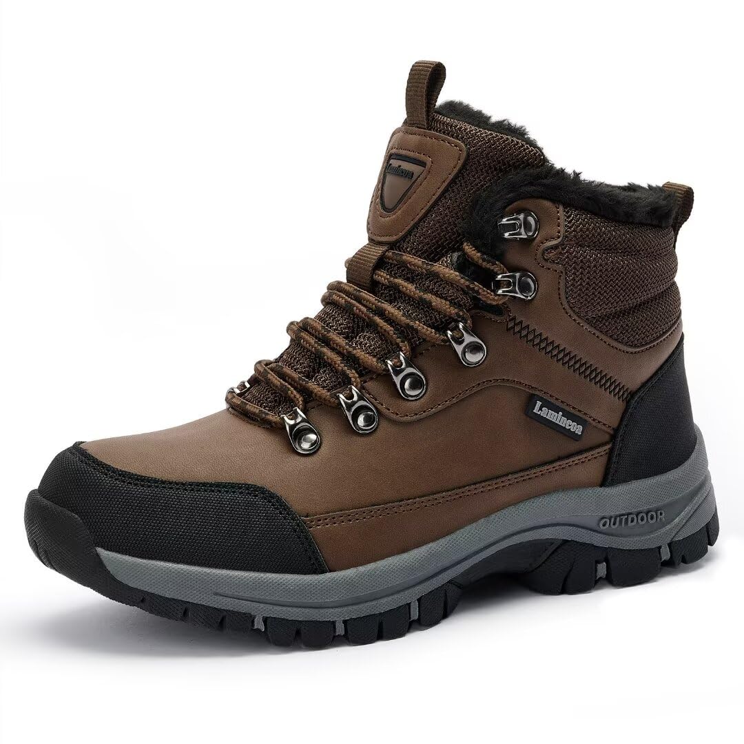 Water Resistant Boots for Woman Warm Comfortable Trail Non-Slip Camping Snow Hiking Boots