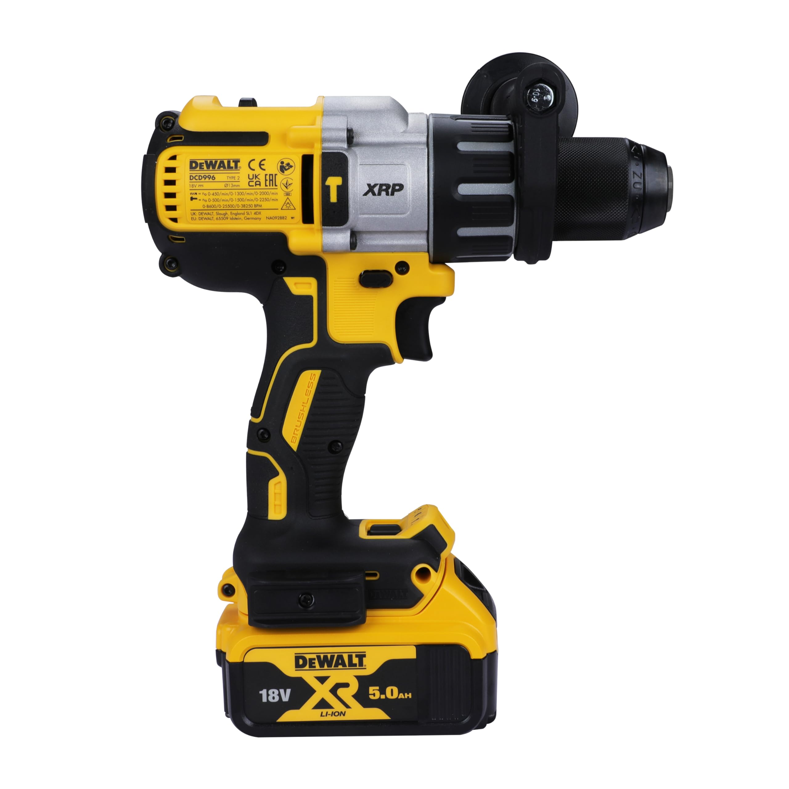 DeWalt DCD996P2 18 V máx.* XR ion de litio sin cepillo 3 velocidades martillo de Dewalt