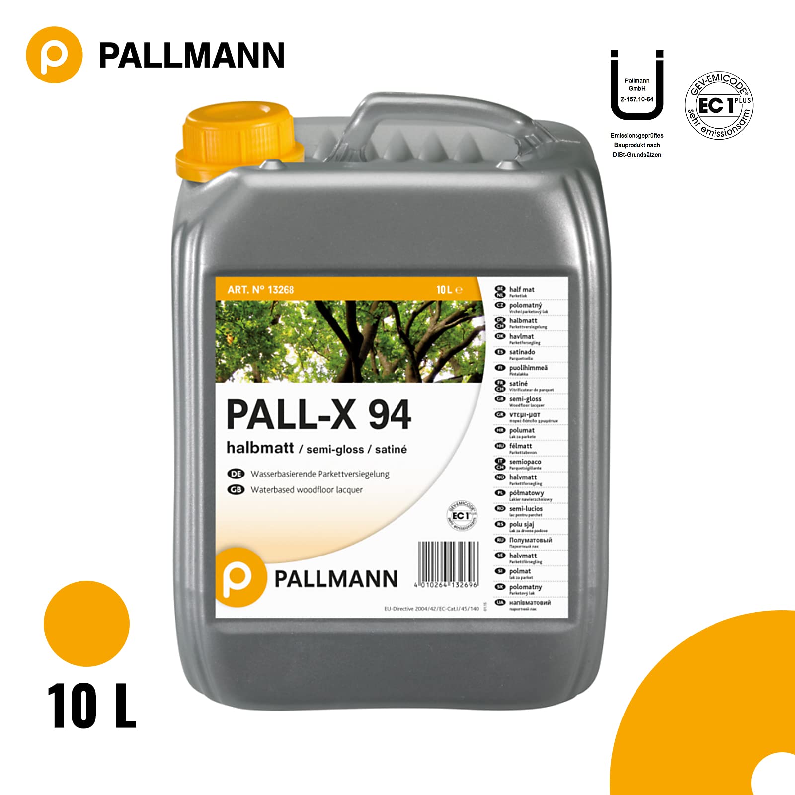 Pallmann Pall-X 94 halbmatt 1K Parkettversiegelung 5 L