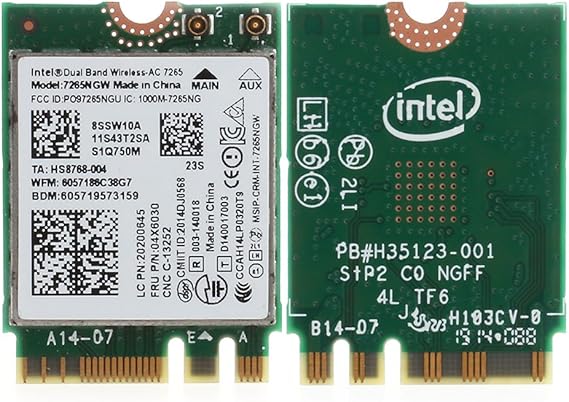 Amazon Co Jp Kocome Wifi Bluetooth デュアルバンド ワイヤレス Ac 7265 Ngw Ngff カード 867m Intel Lenovo パソコン 周辺機器