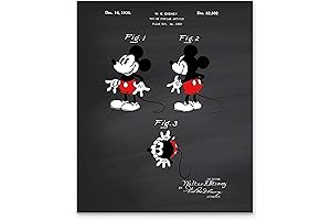 The captivating life of Mickey: a heartwarming tribute through chalkboard-styled art.